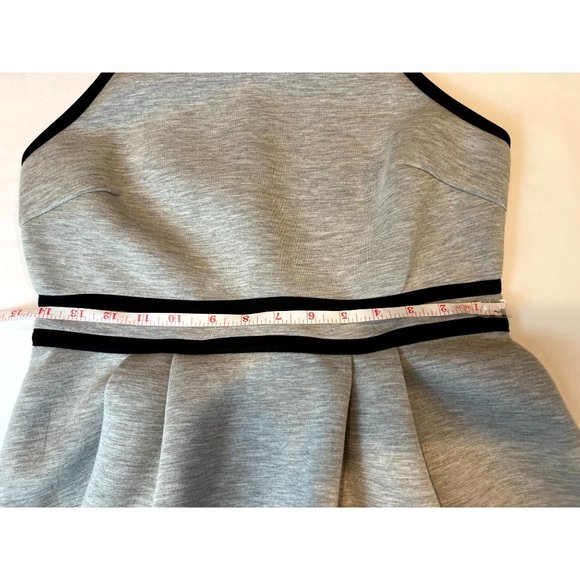 Mossimo Womens Fit & Flare Dress Color Block Crew Neck Gray Black Size Medium - Picture 6 of 7